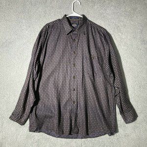 Vintage Kenneth Gordon Button Down Shirt L Mens L… - image 1